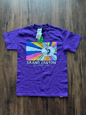 Kid’s Grand Canyon  Glow In The Dark Purple Graphic Tee - Kokopelli Design - J